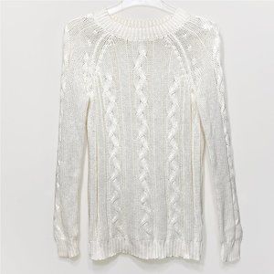 Oversized Cream Knit Sweater By Vila - image 1